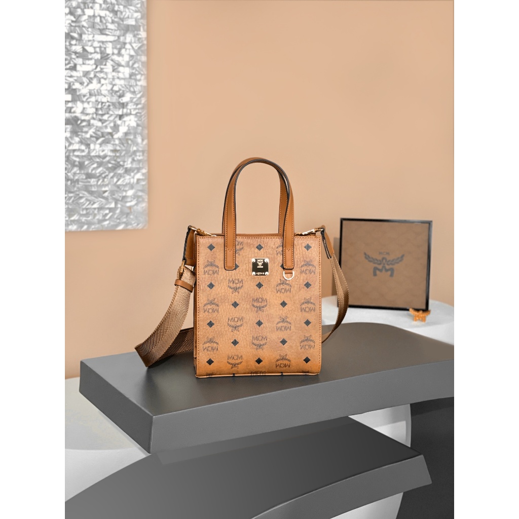 MCM 𝐊𝐥𝐚𝐬𝐬𝐢𝐤 Viestos Tote Shoulder Crossbody Bag/MCM 𝐊𝐥𝐚𝐬𝐬𝐢𝐤 Tas Selempang Bahu Viestos