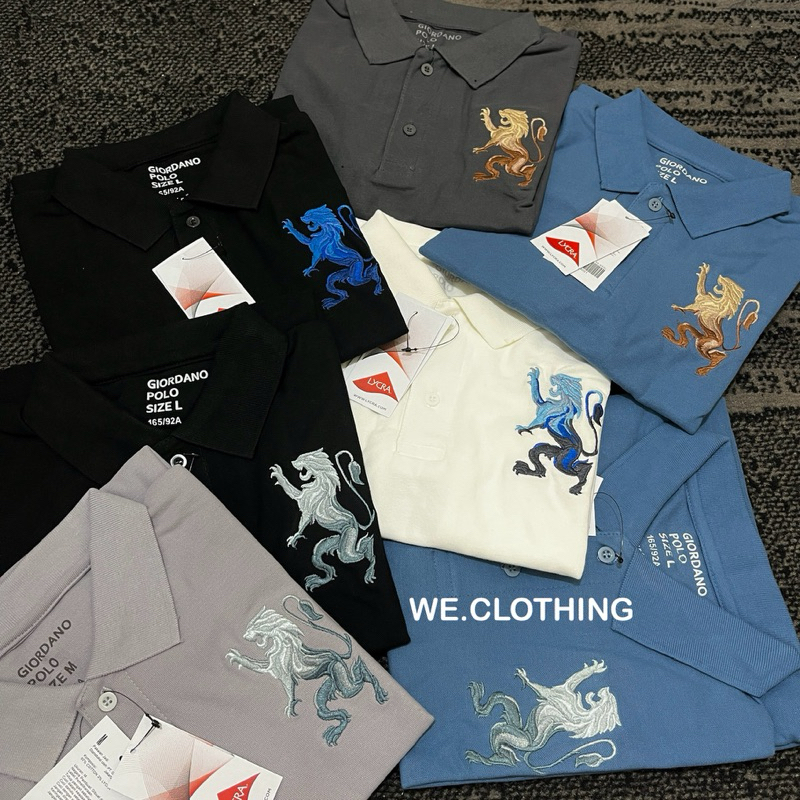 Kaos Polo Premium / Polo Shirt Bordir SINGA Premium / Kaos Kerah SINGA Pria Tebal