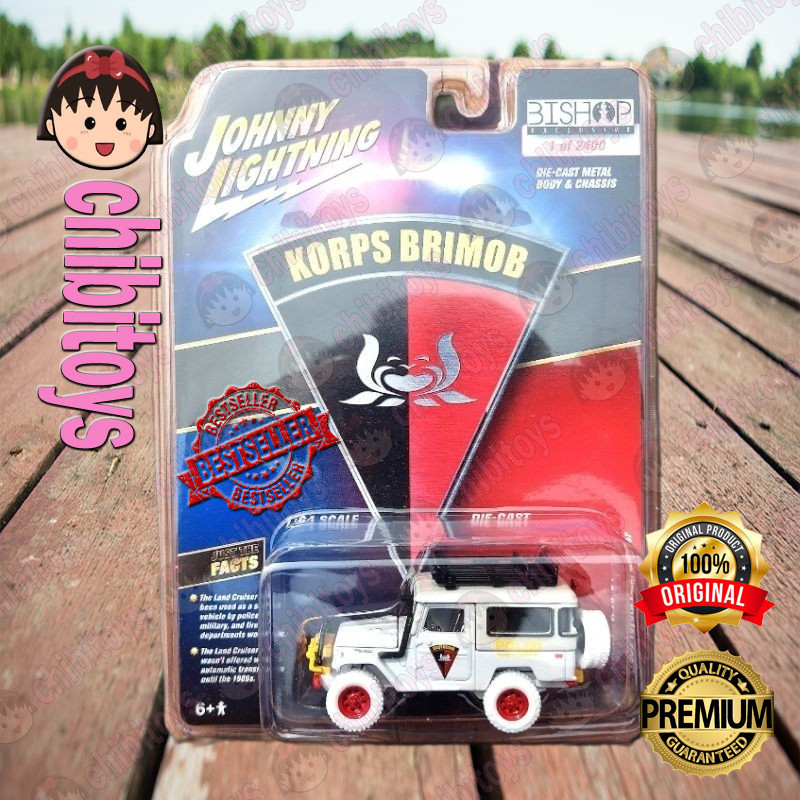 Johnny Lightning White Lightning Korps BRIMOB 1980 Toyota Land Cruiser Bishop Treasure Hunt Off Road