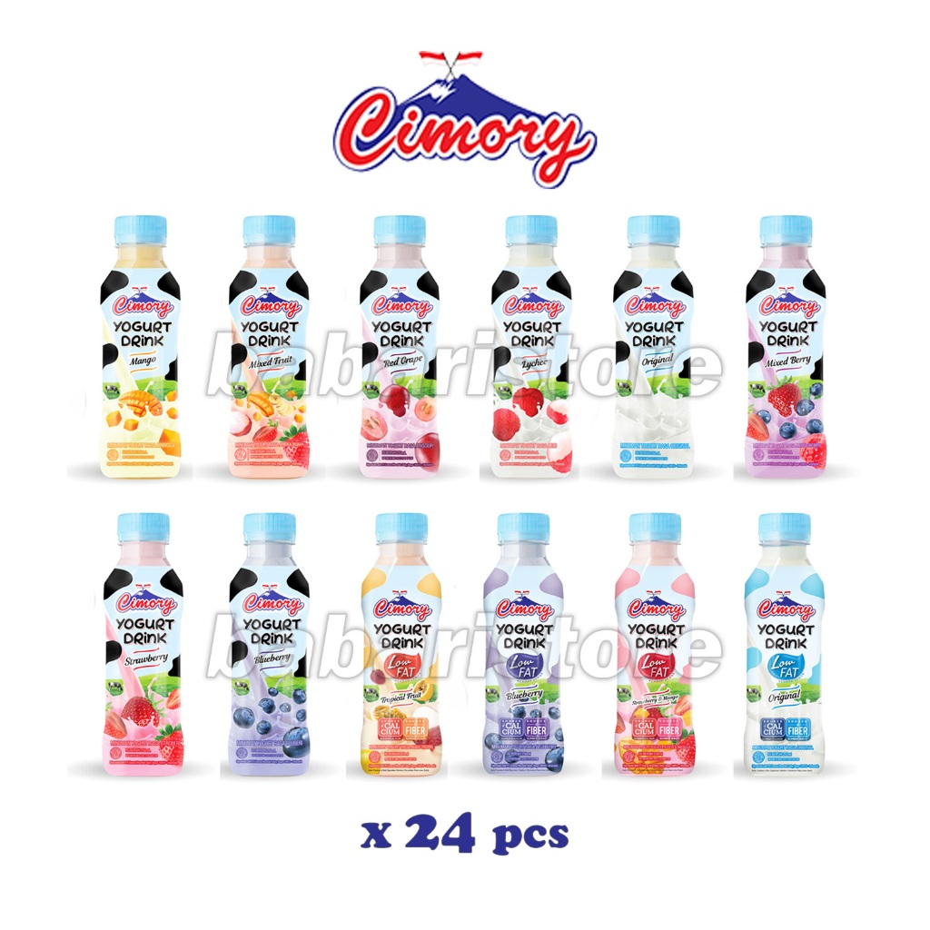 

[Paket isi 24 pcs] Cimory Yogurt Drink Botol - 240ml x 24 | Minuman Yoghurt Kemasan Botol Anak-Anak