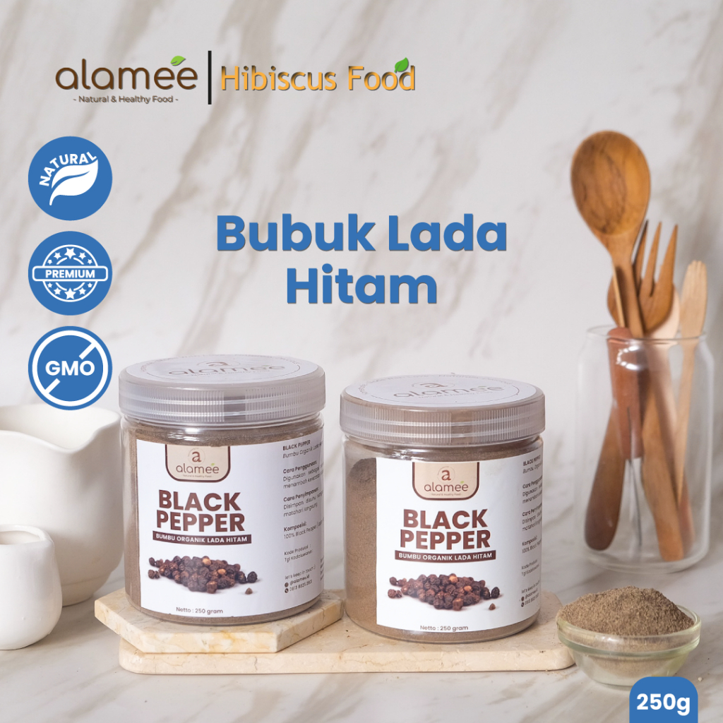 

Lada Hitam Bubuk Blackpepper Black Pepper Seasoning Powder Bumbu Masak Dapur murini masakan Instan