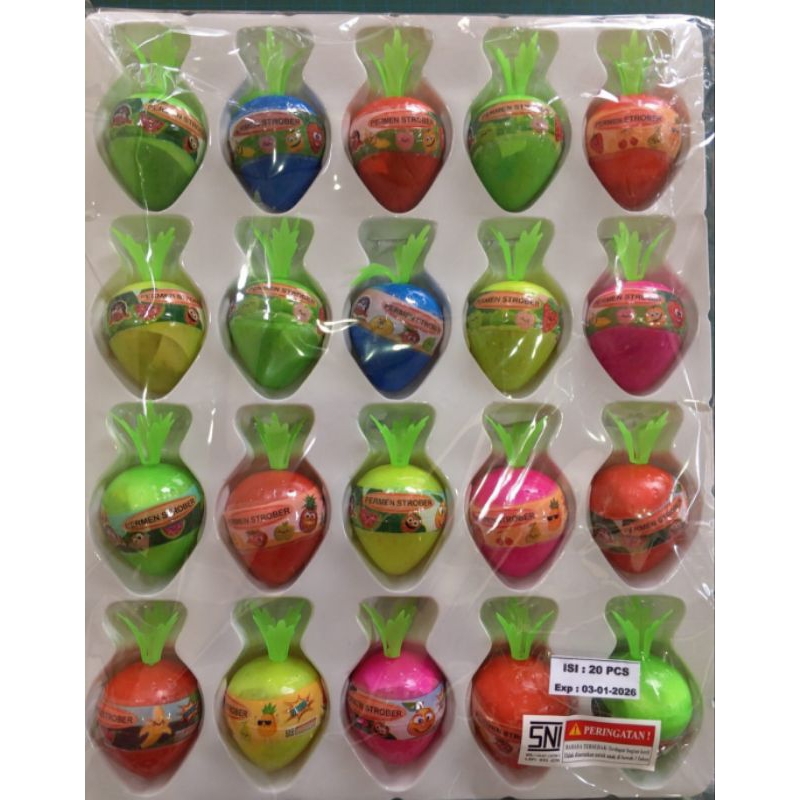 

candy strobery isi 20 pcs