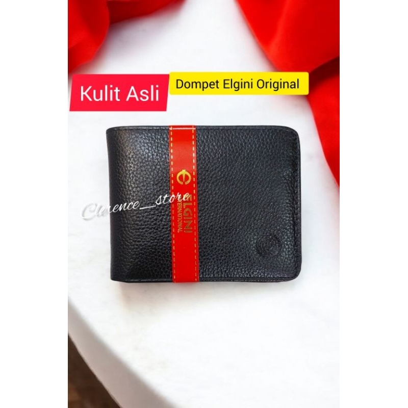 PROMO Dompet Pria 3 DIMENSI Kulit Asli - Dompet Elgini Original 69527
