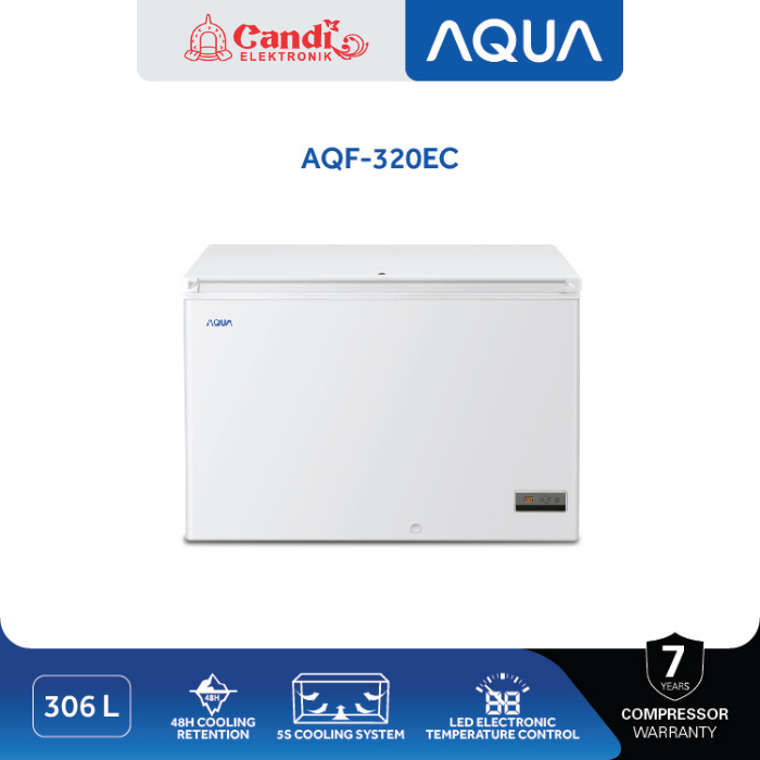 AQUA BOX FREEZER 306 LITER  AQF-320EC - CHEST FREEZER AQF320EC / AQF320 EC