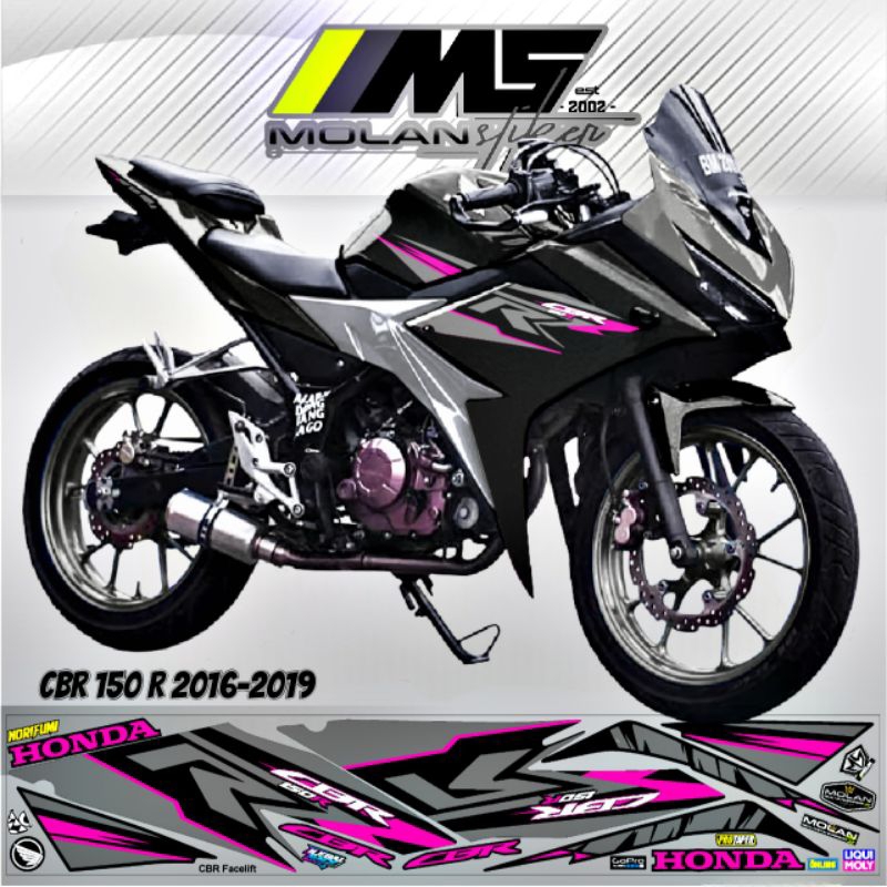 Decal Sticker Striping Variasi Honda CBR 150 R Facelift Cbr 150 R 2017-2019 Cbr 150 R Livery Decal S