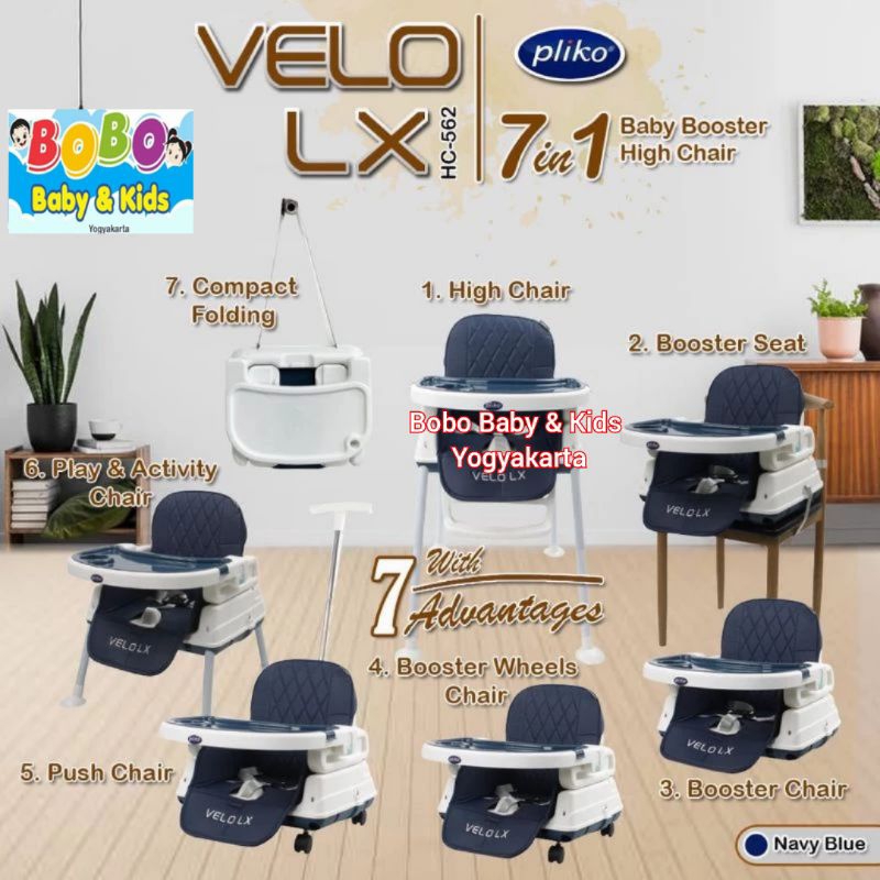Kursi Makan Bayi High Chair Baby Booster Seat Kursi Makan 7in1 High Chair 7in1 Kursi Makan Anak Plik