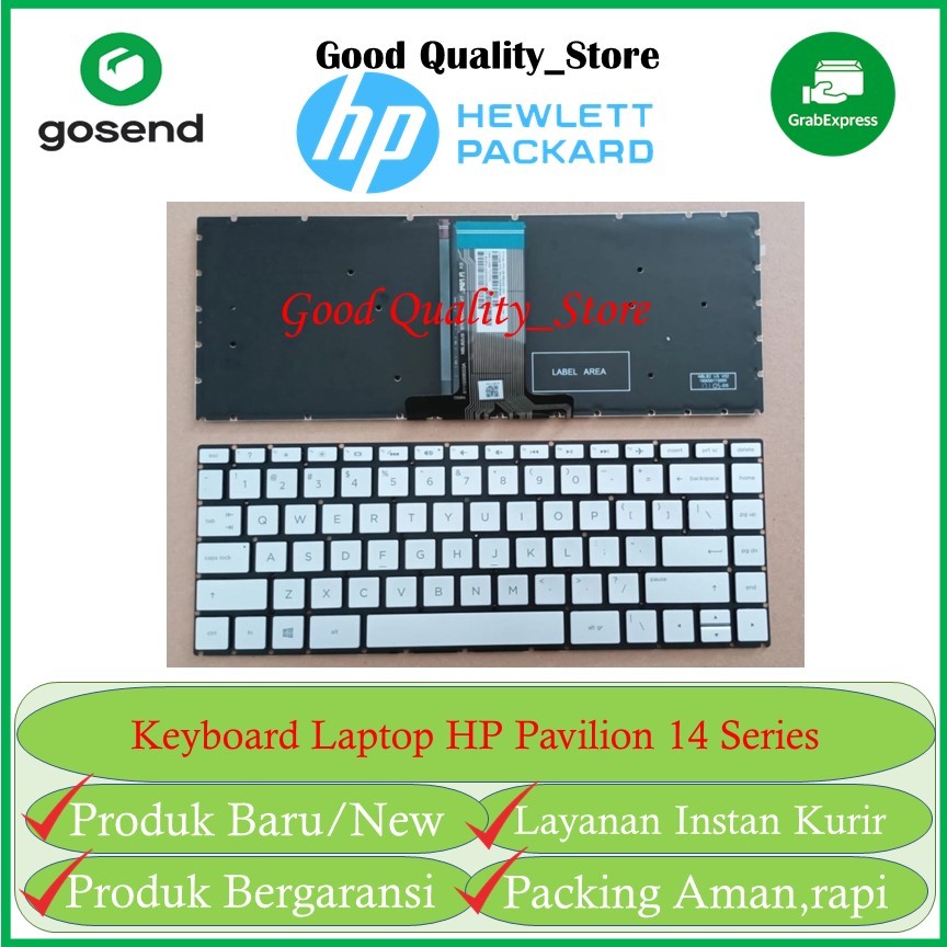 Keyboard HP Pavilion 14-cf 14s-cf 14s-dk 14-df 14-dk 14-dg Backlight