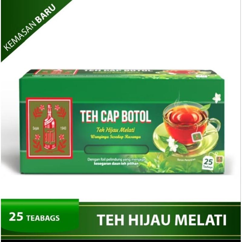 

Teh Celup Cap Botol Teh Hijau Celup 25 Bags