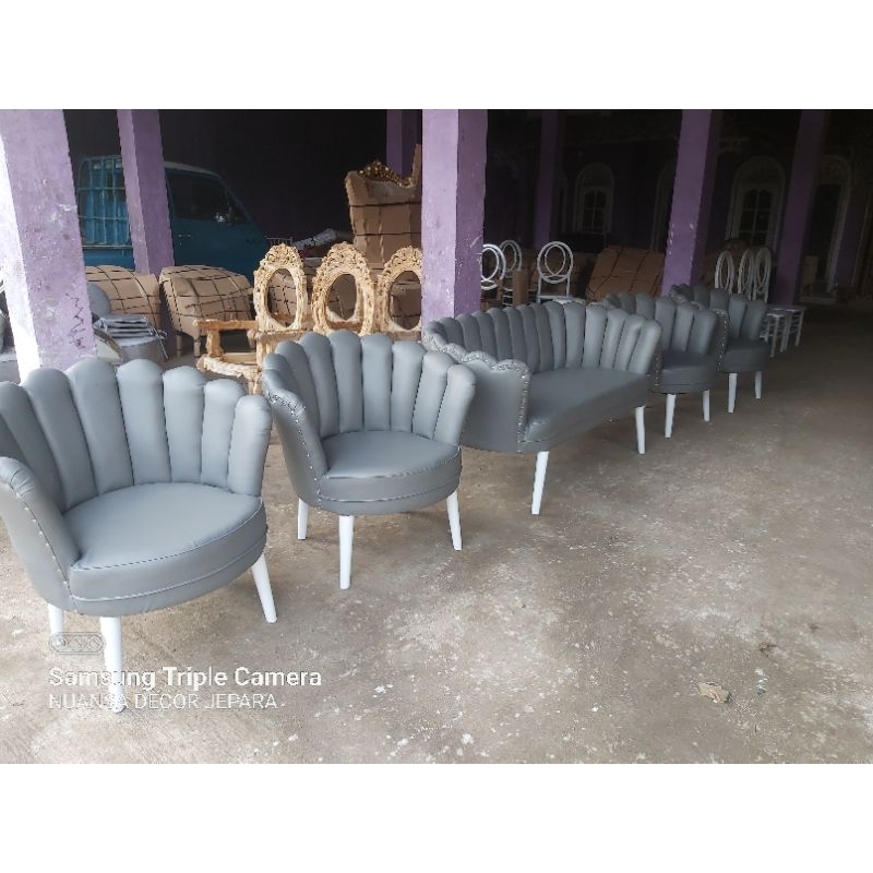 kursi pelaminan kerang/kursi kerang/kursi manten kerang/kursi retro kerang