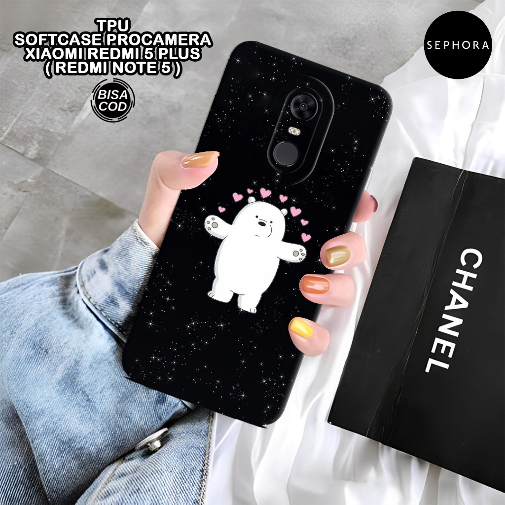 Case XIAOMI Redmi 5 Plus ( Note 5 ) - Fashion Case Bear - Softcase Redmi 5 Plus ( Note 5 ) - Case Pr