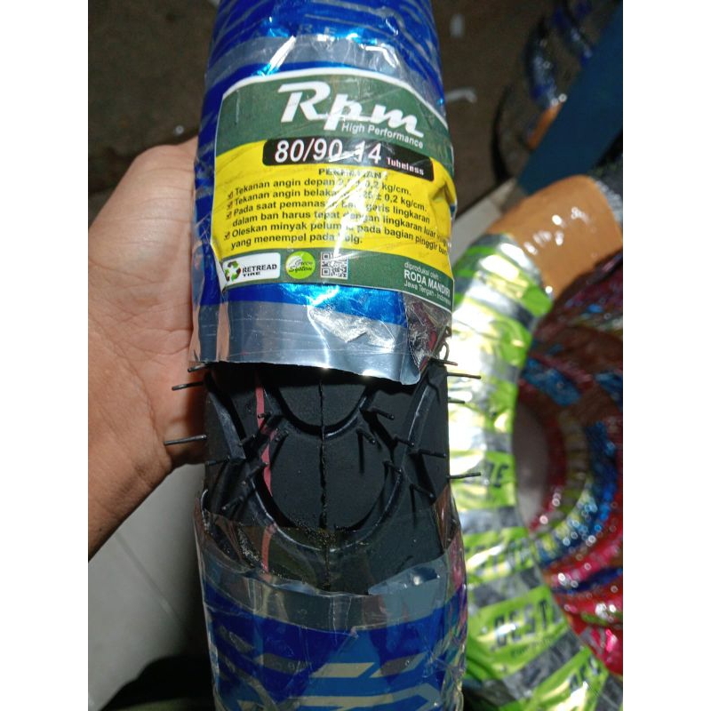 ban RPM tubles 80/90 ring 14 matik depan murah