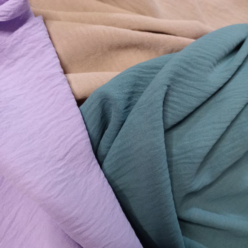 Kain Crinkle Premium / kain crinkle Airflow krinkle kusut bahan pakaian wanita