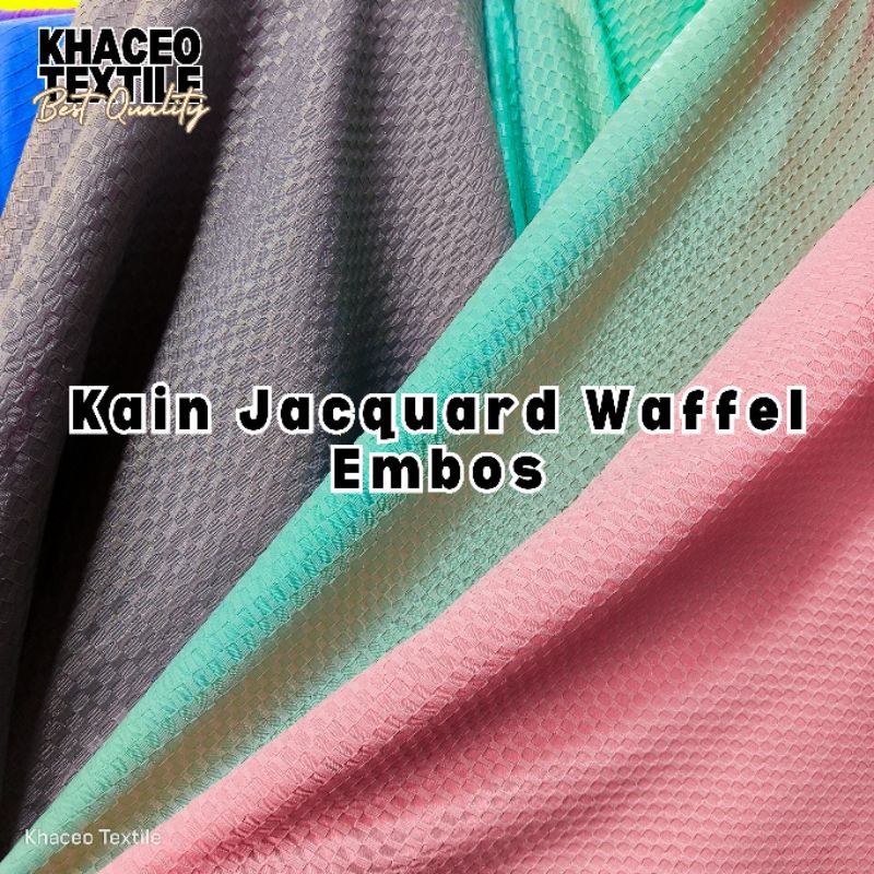 PROMO Kain Jacquard Waffel Embos Premium/Kain Jacquard/Kain Jacquard Waffel/Kain Jacquard Murah