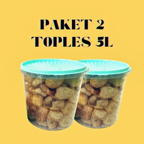 

Paket 2 Kerupuk Kulit Sapi Kemasan Toples 5 Liter, Rasa Original Asin Gurih Pedas Daun Jeruk Balado