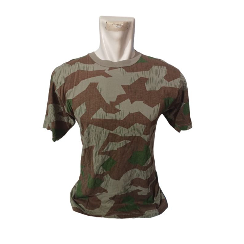 Kaos T shirt Loreng Splittertarn Splinter Camo Jerman Timur Vintage Mil Tec
