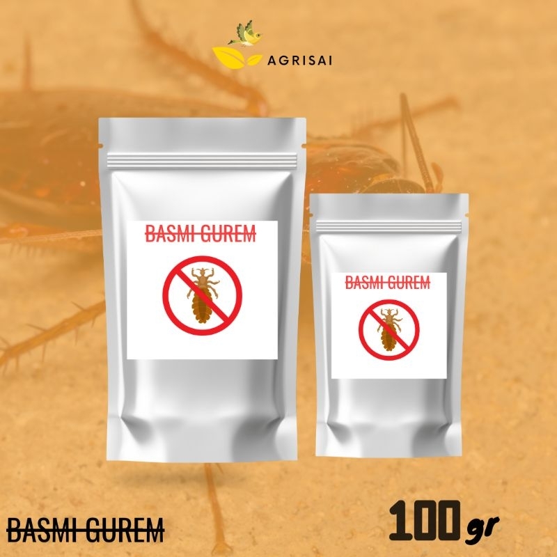 BASMI GUREM 100GRAM OBAT KUTU AYAM SAPI KAMBING KANDANG BASMI CAPLAK