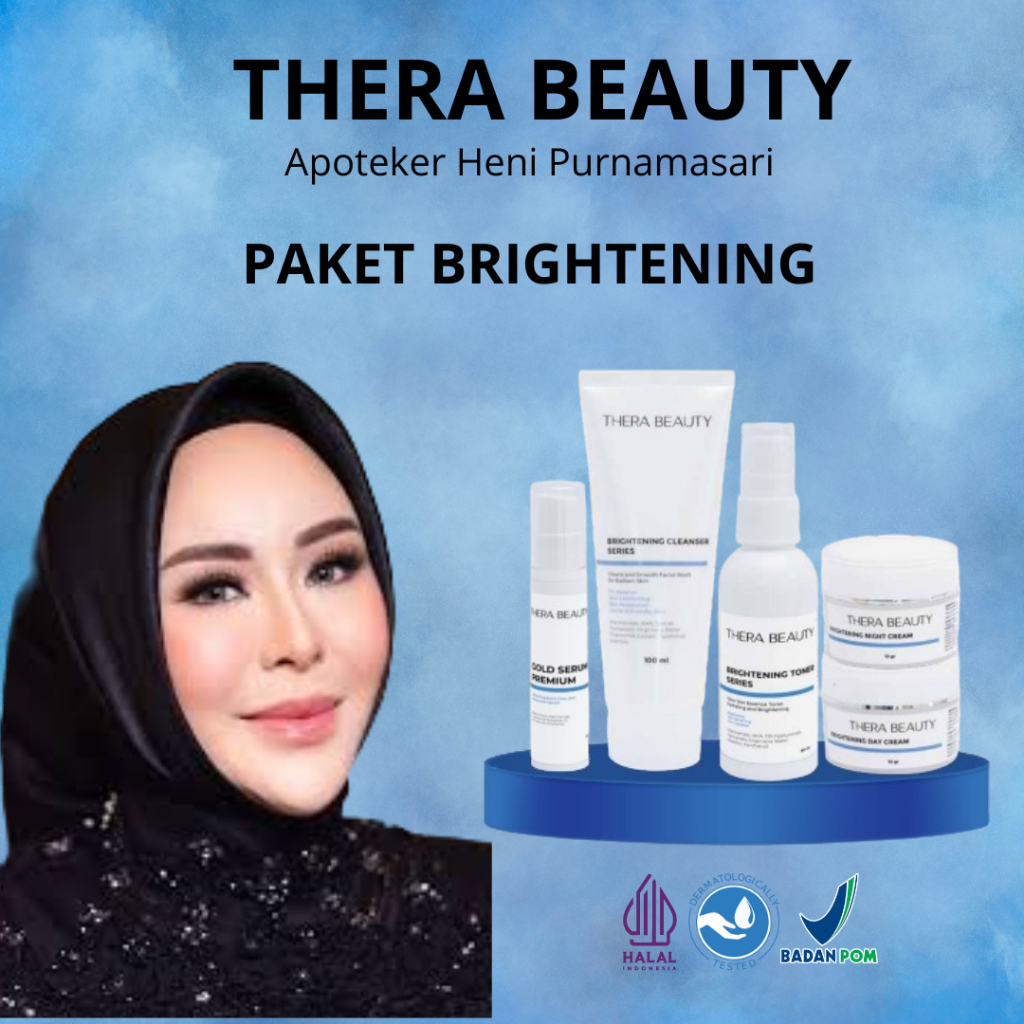 THERA BEAUTY PAKET BRIGHTENING - THERA BEAUTY SKINCARE WAJAH BY HENI PURNAMA