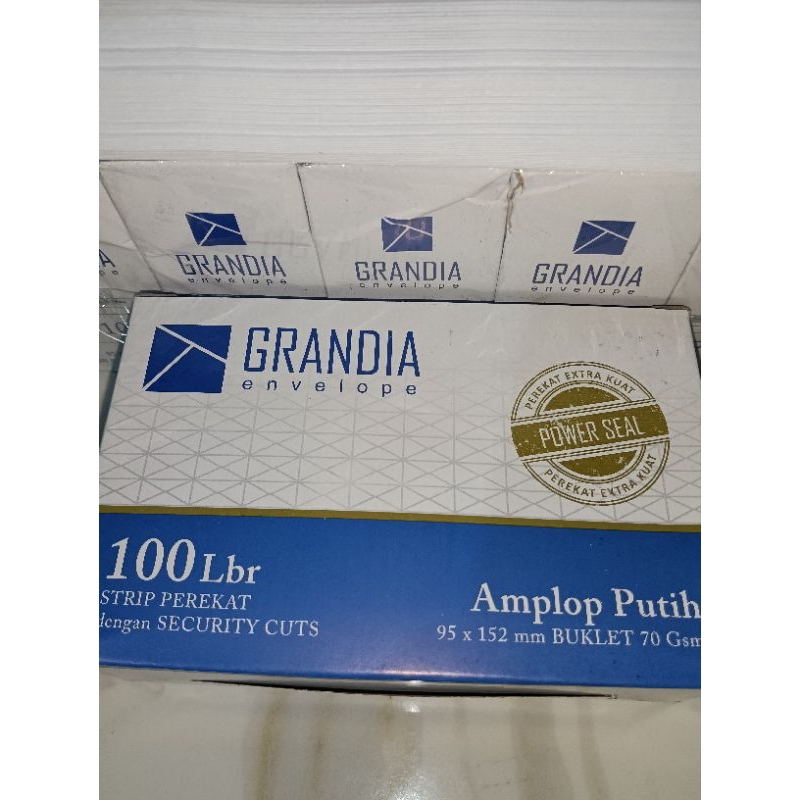 

GRANDIA Amplop Putih PEREKAT EXTRA KUAT 95x152mm isi 100pcs