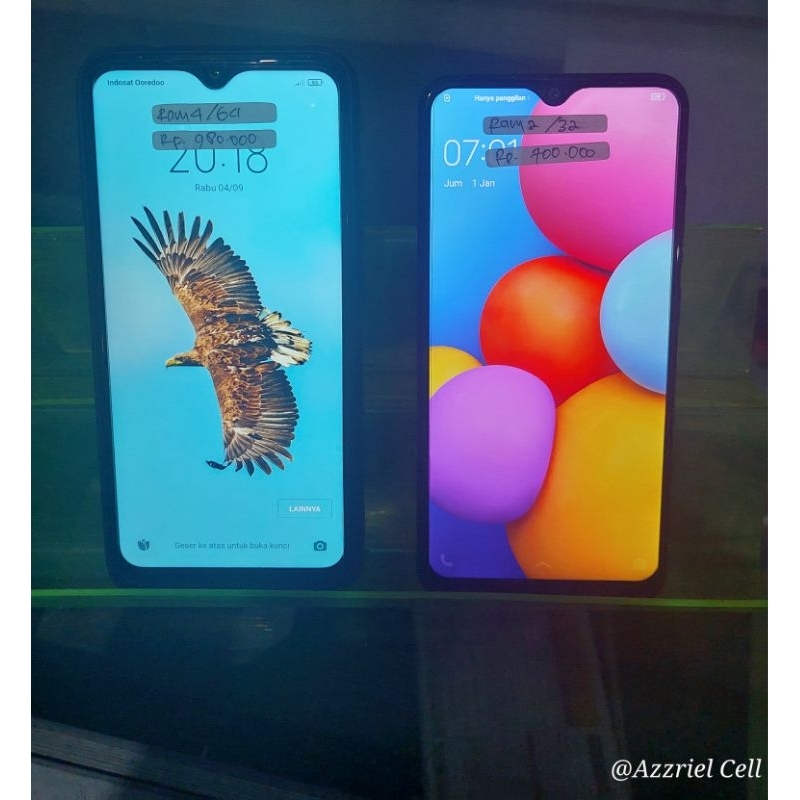 Redmi Note 7 ram 4/64 second Normal dan Vivo Y91 ram 2/32 Second Normal