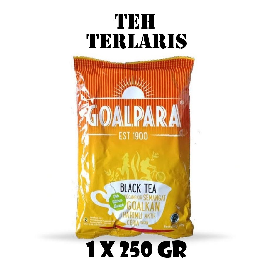 

[TERLARIS] Teh Seduh GoalPara Black Tea Kemasan 250 Gram