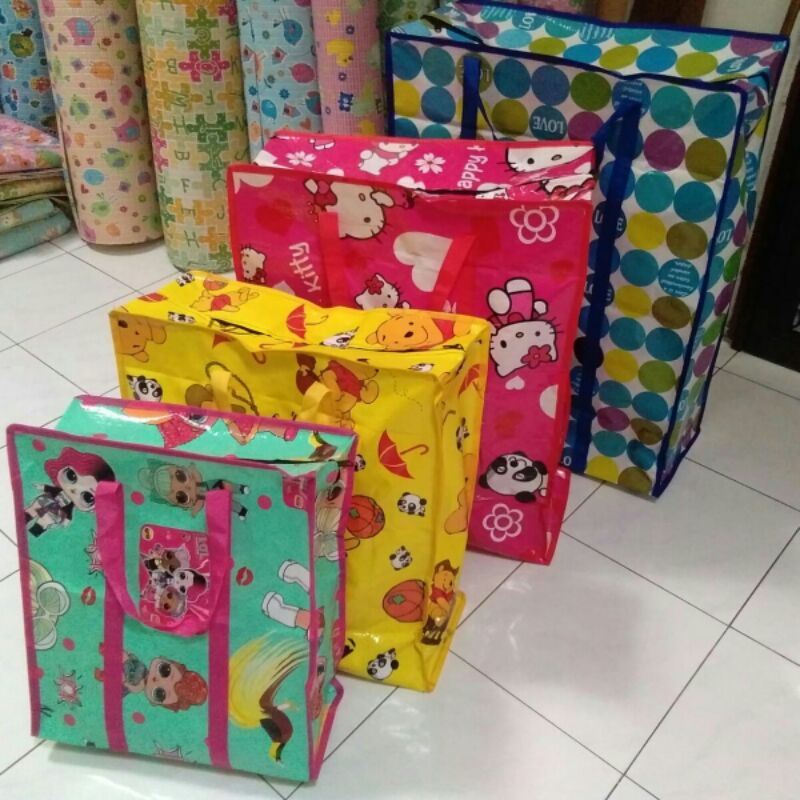 TAS BELANJA / TAS LAUNDRY / TAS KARUNG / TAS SERBAGUNA TERPAL/ NILON / SENAR TEBAL RESLETING BESAR G