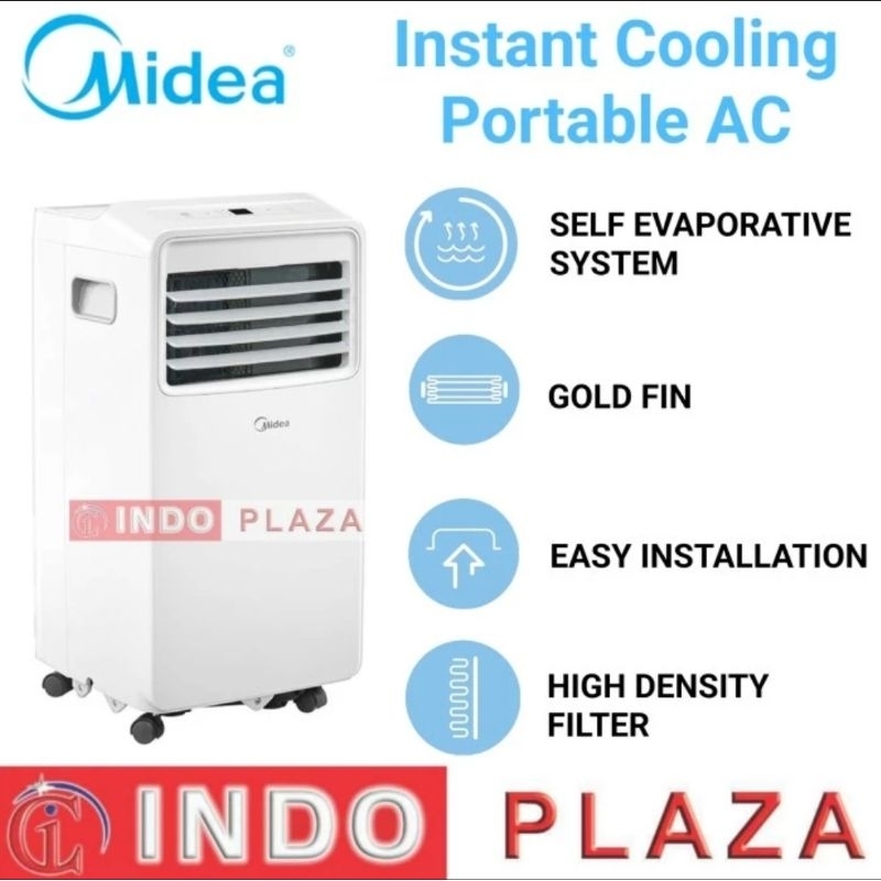 AC MIDEA PORTABLE 1/2 PK MPHA-05CRN7 / 1 PK MPHA-09CRN7 (MEDAN)