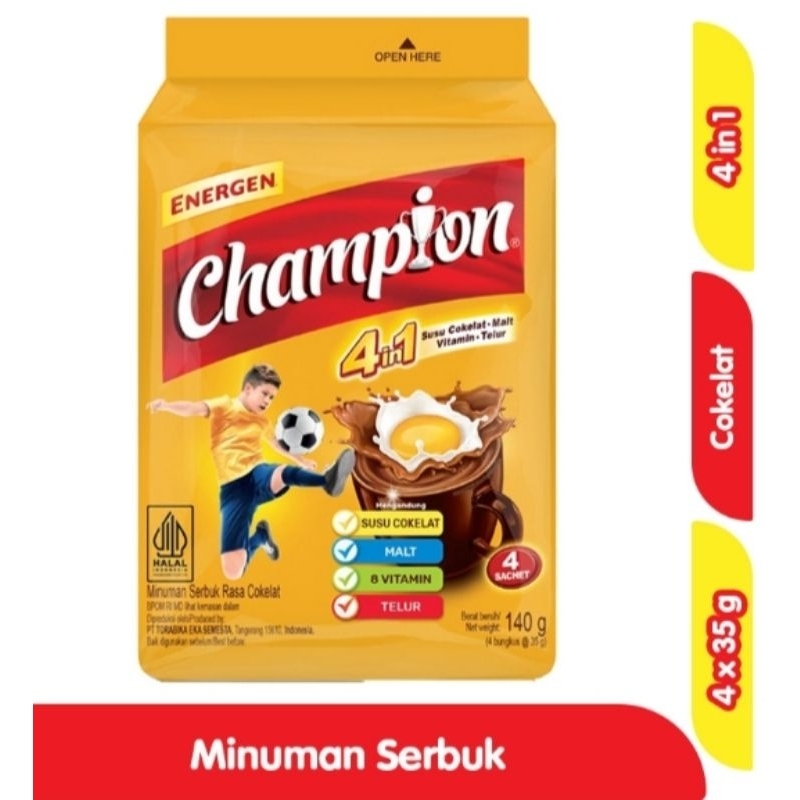 

Energen Champion Isi 4 sachet 30gr