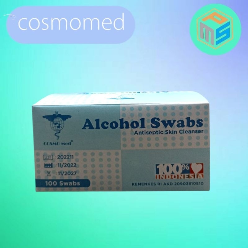 Alkohol Swab Cosmomed  Tisu Alkohol  Tisue Alkohol  Tisu Ambil Darah Cosmo Med
