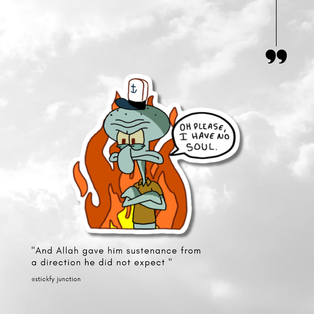 

sticker squidward / sticker aesthetic / sticker tumblr /stiker premium / stiker hp / stiker laptop / stiker helm / stiker tahan air |SJ | A33