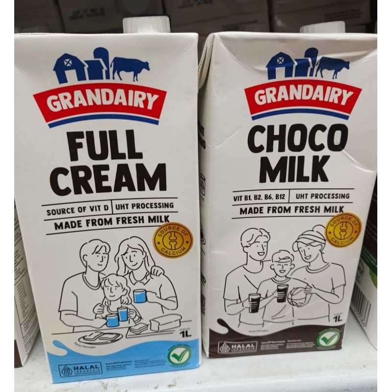 

Susu grandairy 1lt coklat/full cream