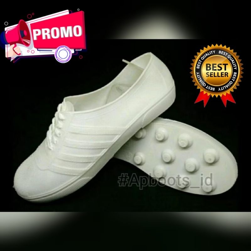 AP BOOTS PUL BOLA 963 PUTIH 100% ORI - Sepatu multifungsi murah best quality by Ap boots