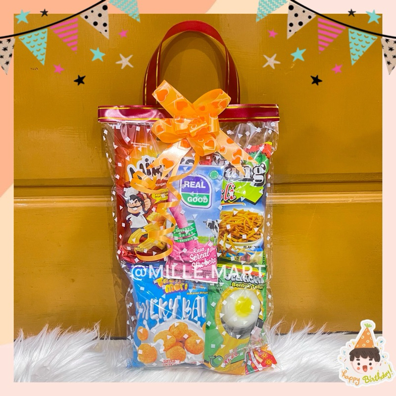 

Paket Ulang Tahun Anak/Bingkisan Ulang Tahun Anak/Souvernir Pesta Ulang Tahun/Hampers Ulang Tahun Anak/Paket Makanan Ringan Anak