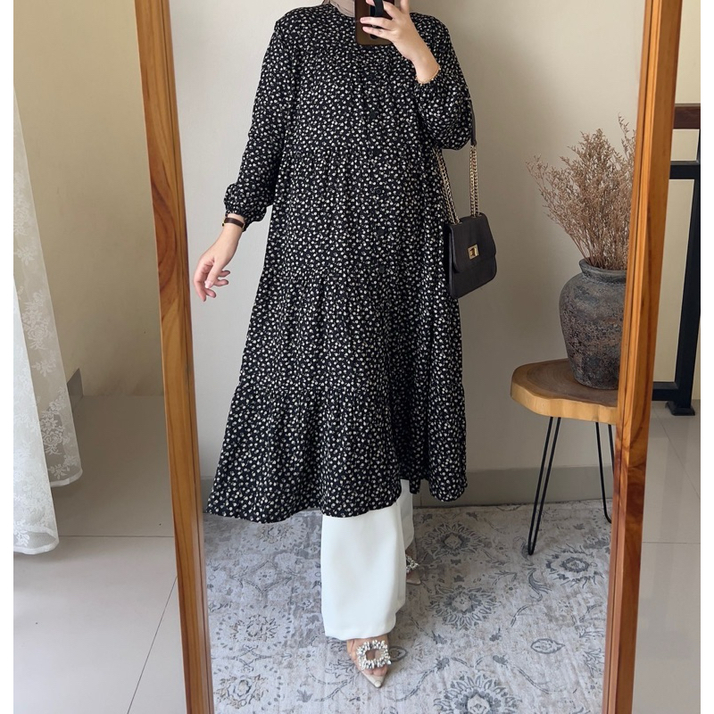 ornela tunik// katun rayon// rayon tunik//tunik bunga