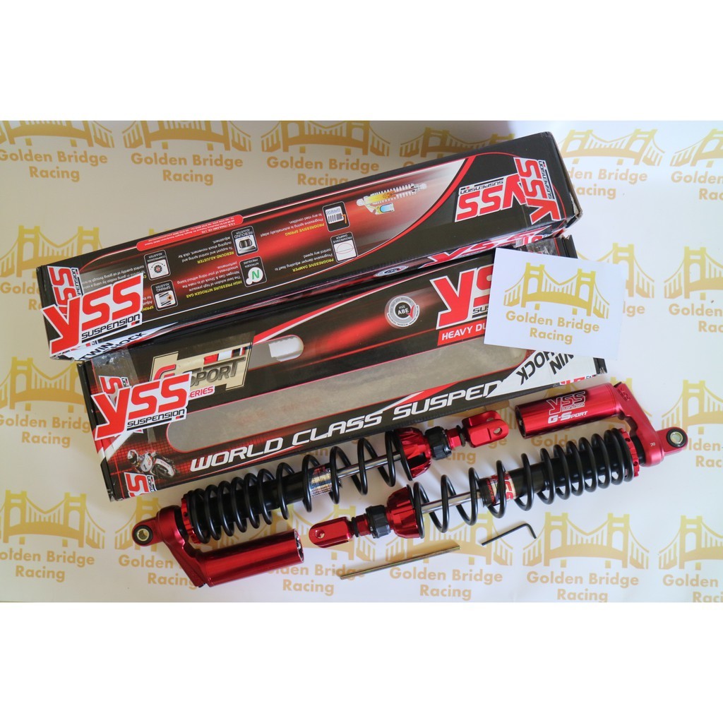 SHOCK YSS G SPORT RED SERIES EDITION HONDA FORZA 250 CC ORIGINAL BLACK