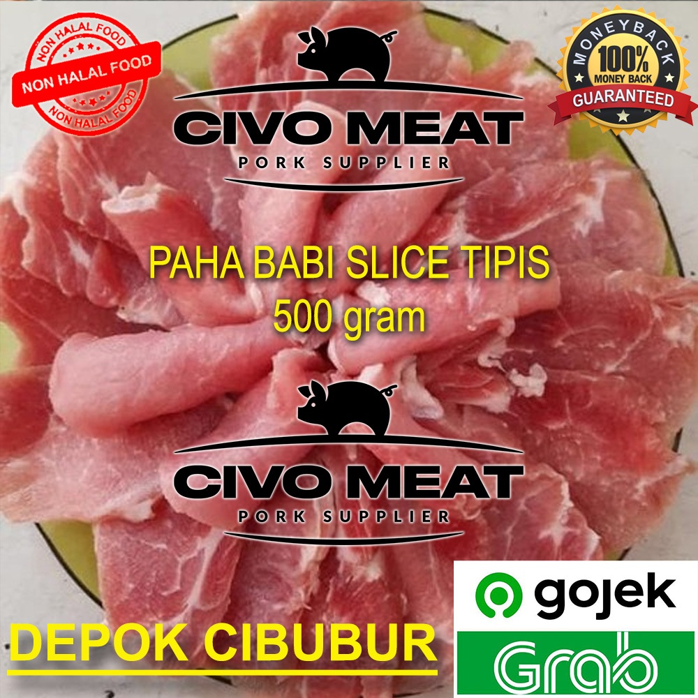 

Daging Paha Babi (Tanpa Kulit) slice tipis - 500g