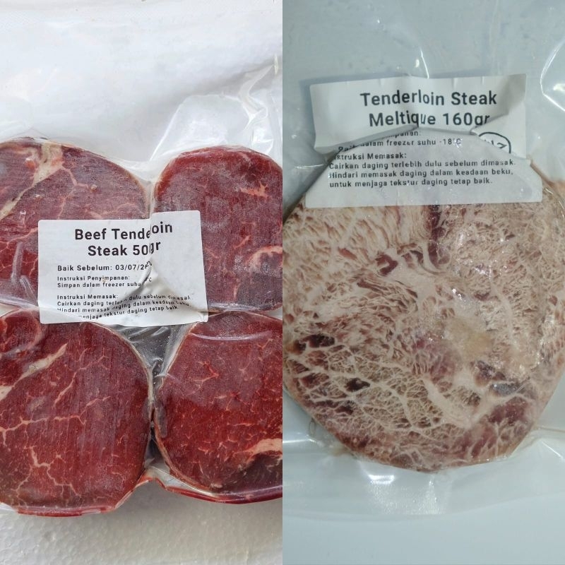 

Paket Beef tenderloin steak 500gram + YUU beef tenderloin steak meltique 160gram