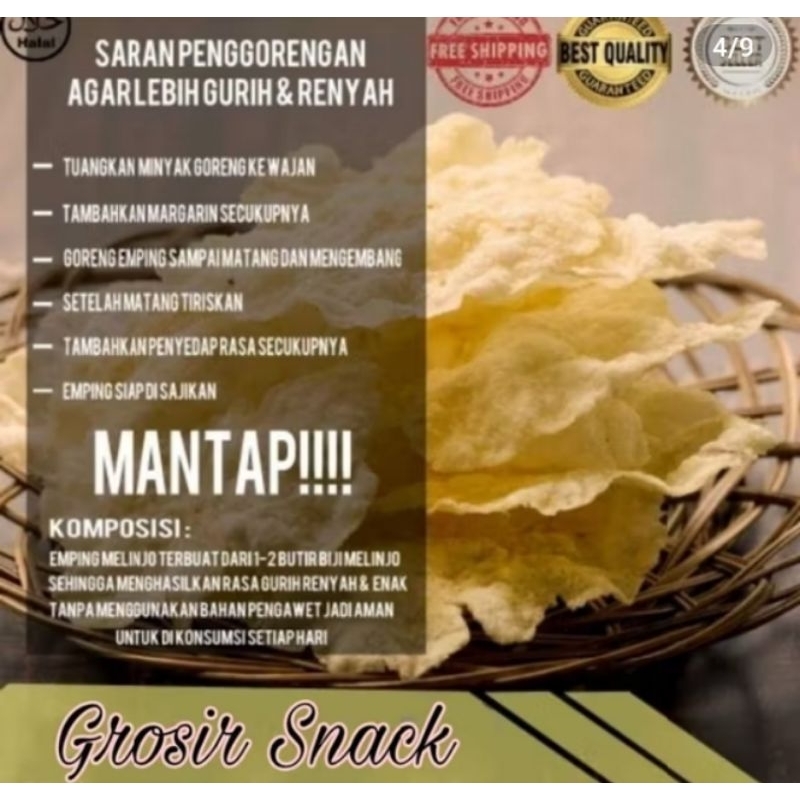 

emping mlinjo 500 gr