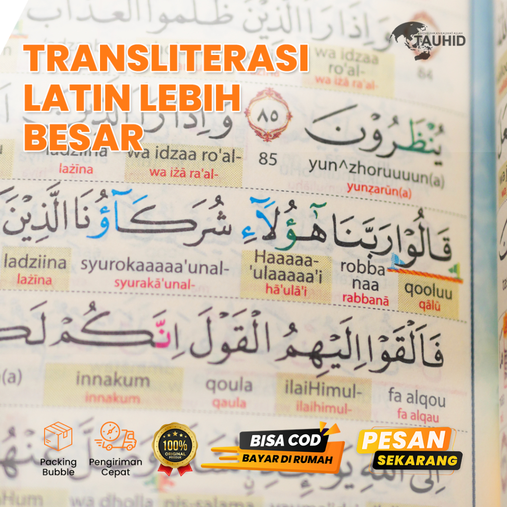 H3T Al Quran Duo Latin Terjemahan Tajwid Mudah Warna AlQuran Mudah Baca A5 Edisi Spesial 2024