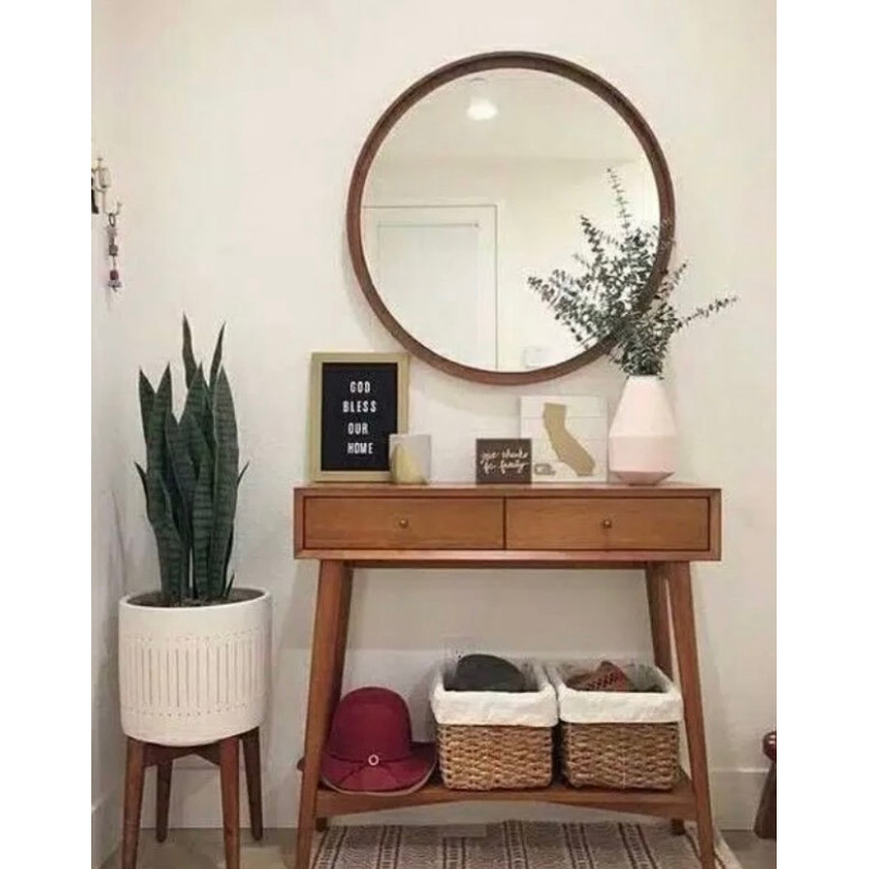 MEJA KONSOL KACA MEJA RIAS MEJA HIAS MEJA KONSOL KAYU JATI PERHUTANI