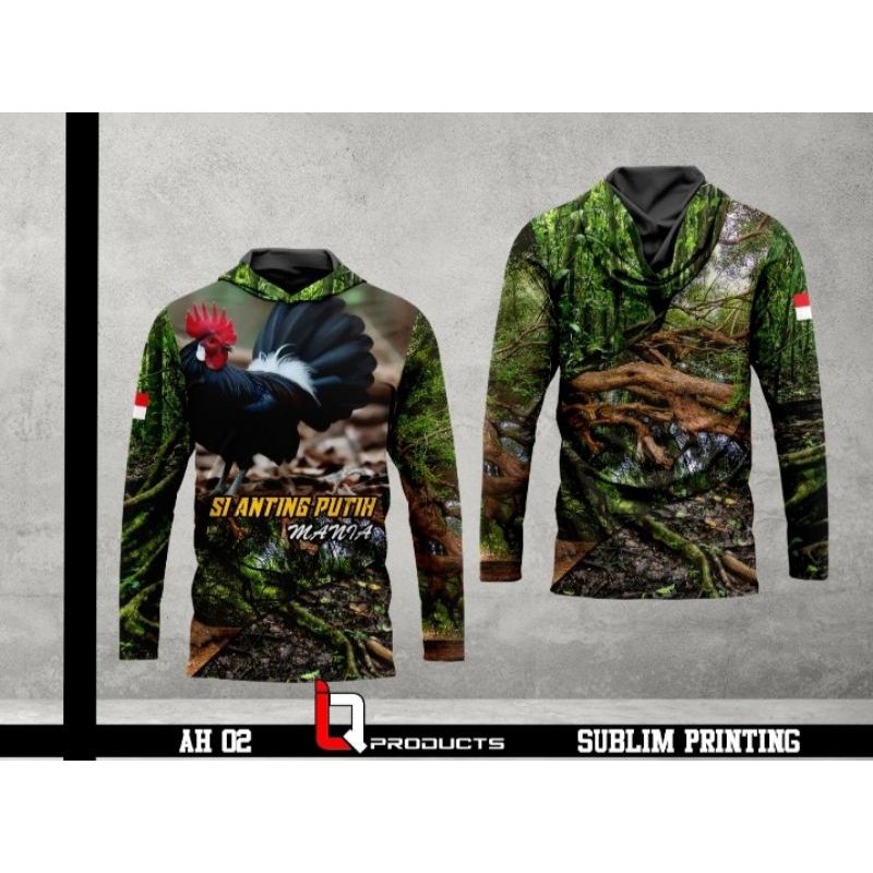 BAJU CAMO AYAM HUTAN / Berburu ayam / Jersey Hoodie Ayam
