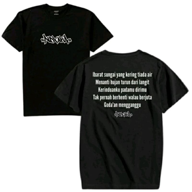 Kaos baju t-shirt NDX AKA desain belakang kata-kata