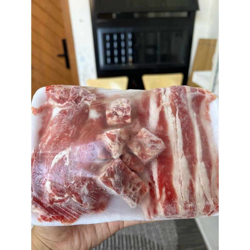 

Daging mix Us shortplate, lokal shortplate, saikoro 700gr
