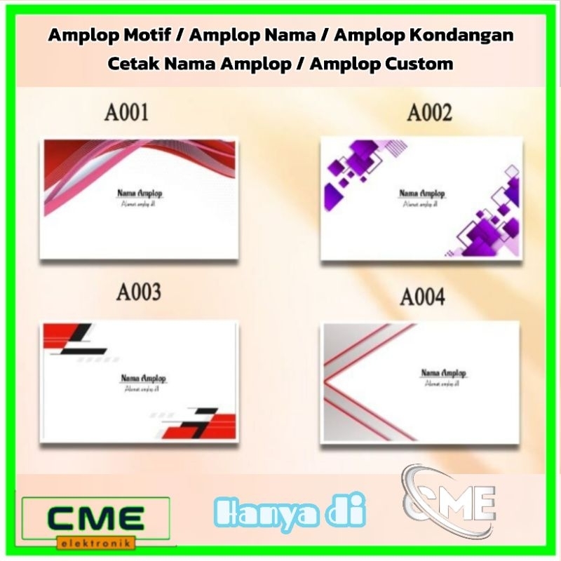 

50 pcs Amplop kondangan / Amplop sumbangan / Cetak nama amplop / Amplop custom / Amplop lebaran Abstrak