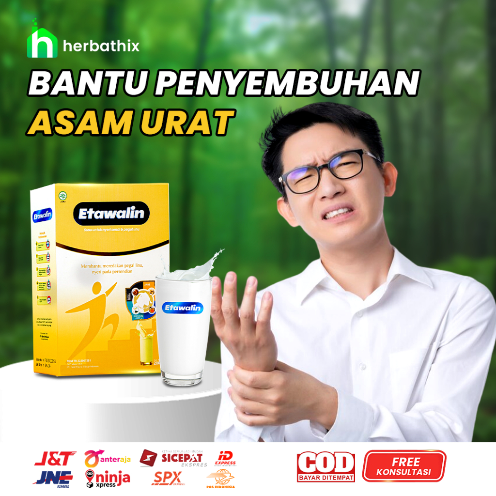 

Susu Kambing ETAWALIN Jamu Herbal Obat Tulang Natural Alami Etawa Goat Bantu Atasi Asam Urat