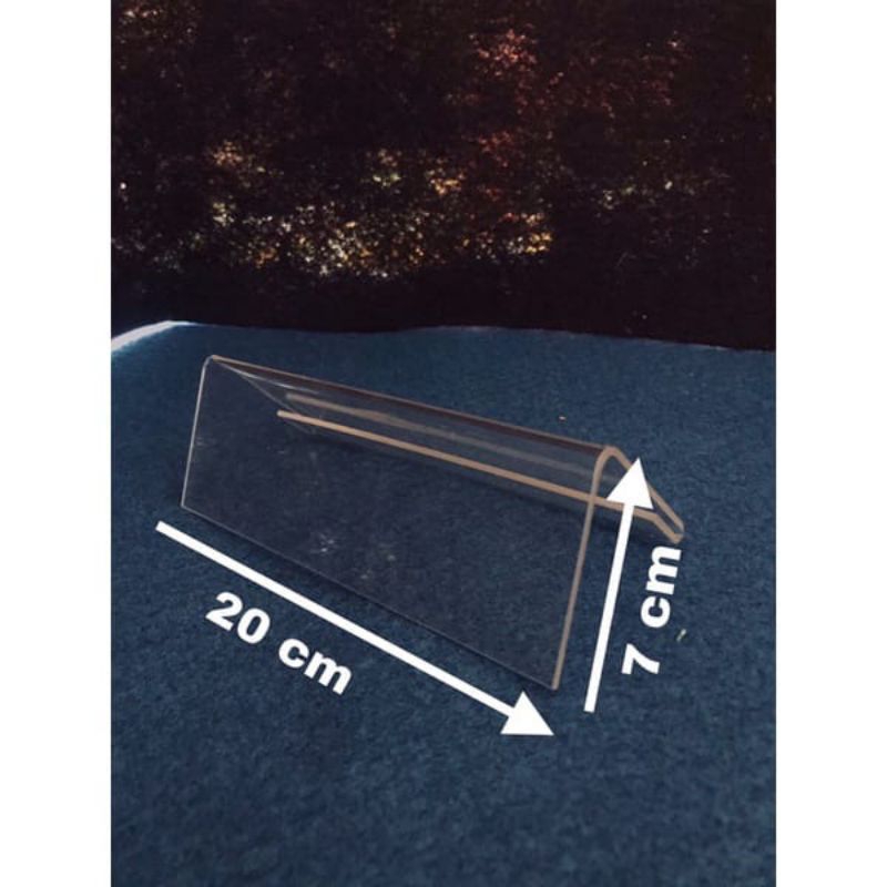 

papan nama meja akrilik 7 x 20 cm satu sisi