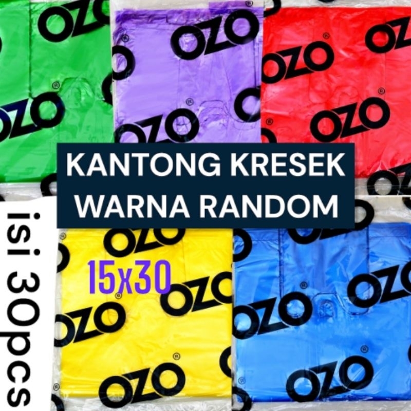 PLASTIK KANTONG PLASTIK 15X30 || KANTONG KRESEK 15X30 WARNA WARNI [BAHAN TEBAAAAL]