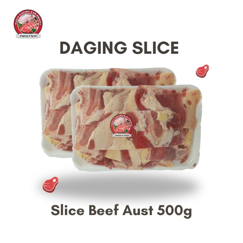 

Slice Beef Australia 500 gram - Daging Slice