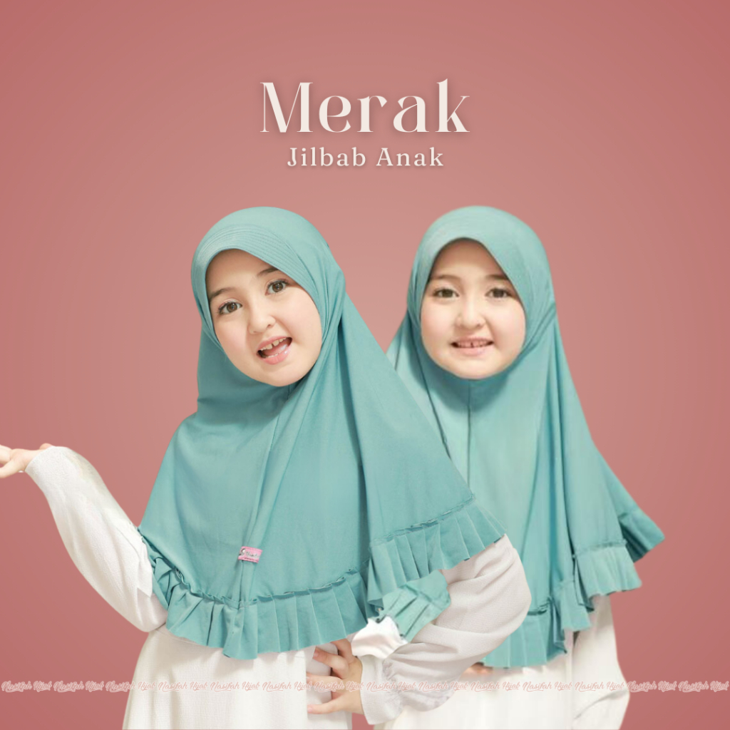Nasifah Hijab - MERAK ANAK Jilbab Rempel Anak 4-8Tahun Bahan Jersey Zoya