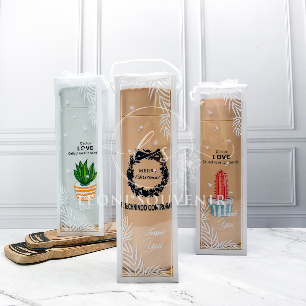 Souvenir Tumbler / Botol Kaktus Kemas Mika Motif Custom