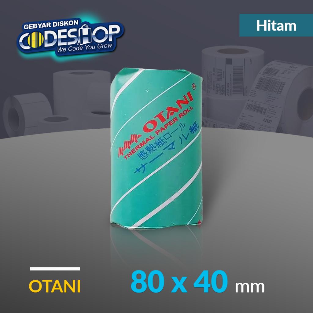 

OTANI Kertas Thermal 80 x 40 mm Struk Kasir Printer Bluetooth Termal 80mm